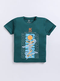 HRX by Hrithik Roshan Boys Typography Printed Dry Fit T-shirt