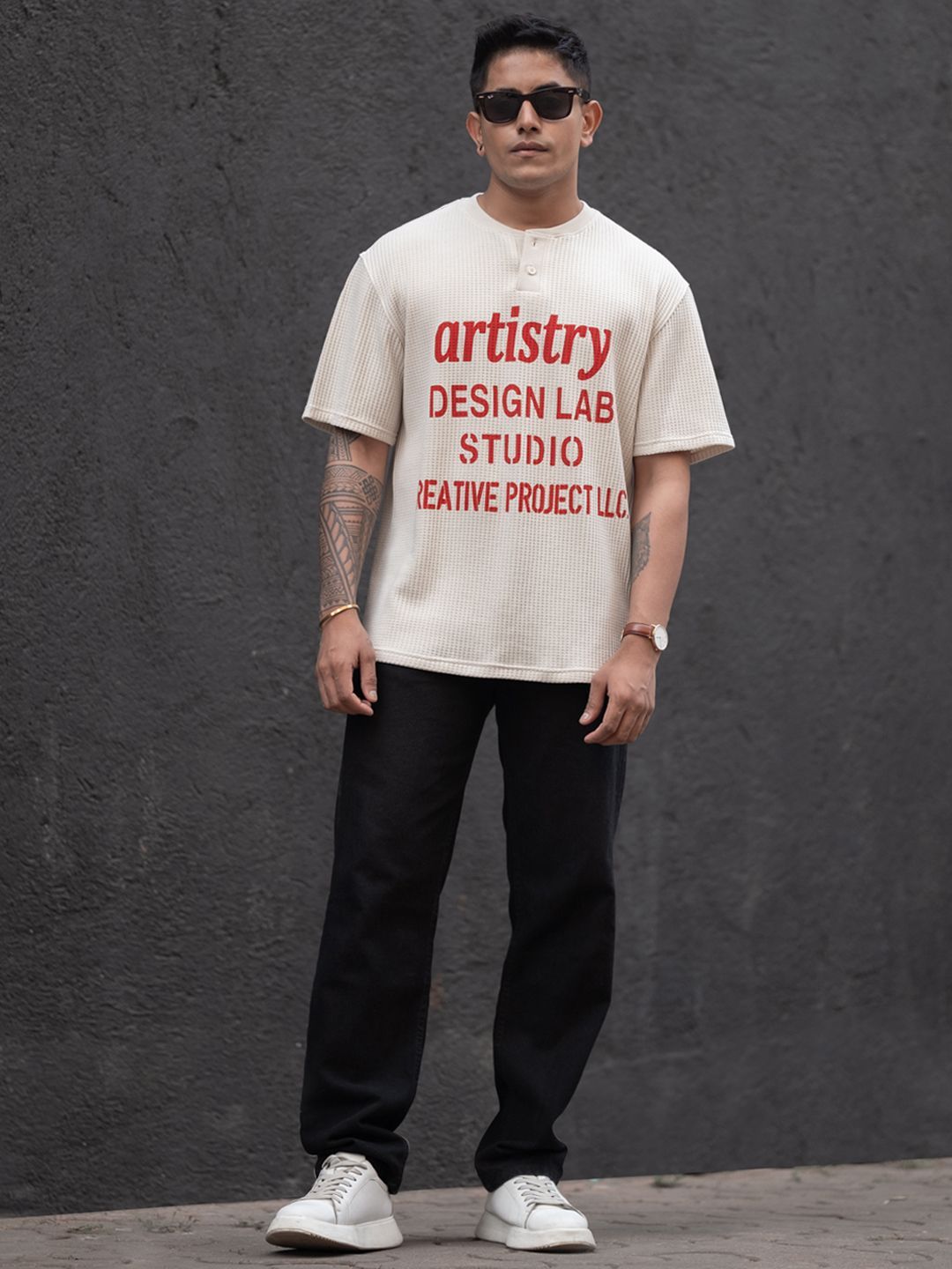 Powerlook Men Printed T-shirt