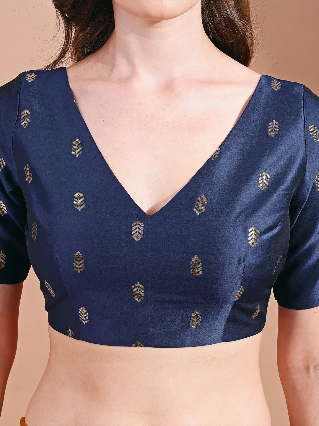 Tikhi Imli Woven Design Saree Blouse