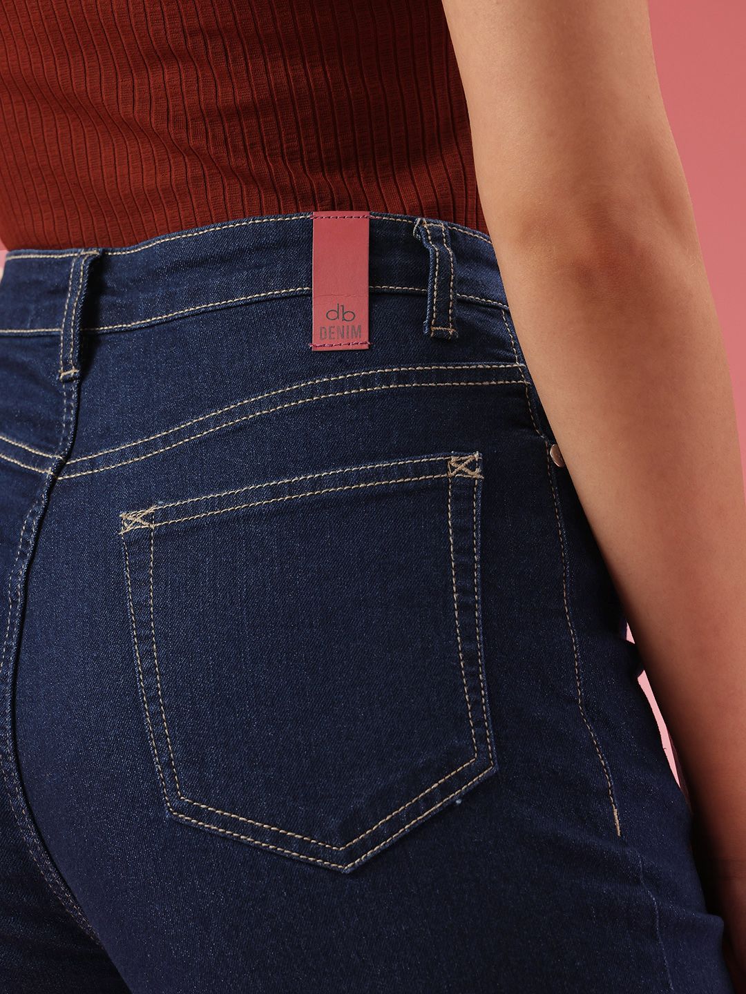 DressBerry Women Straight Fit High-Rise Jeans