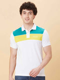Being Human Colourblocked Polo Collar Cotton T-shirt