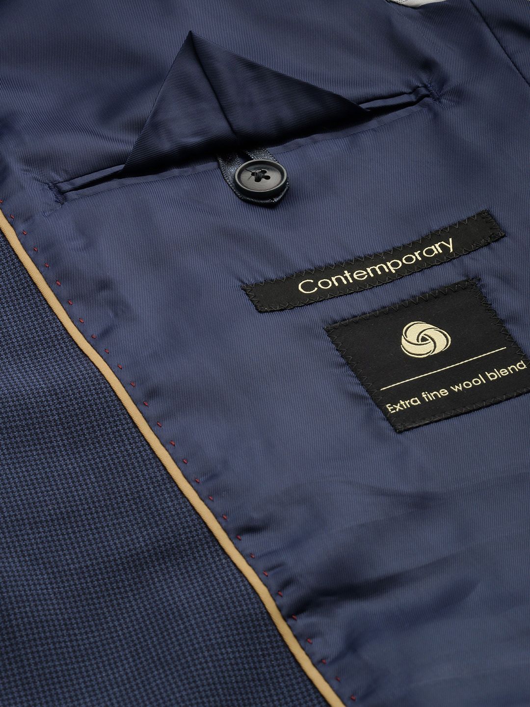 Raymond Micro Checked Contemporary Fit Formal Blazer