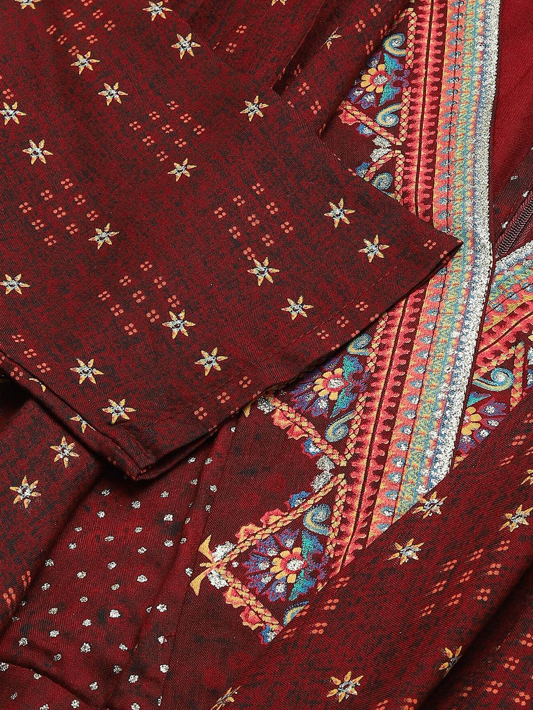 W Chocolate Brown Gilet Kimono Jumpsuit With Embellished Belt