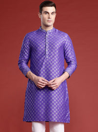 Anouk Men Geometric Printed Thread Work Kurta