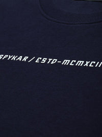 SPYKAR Brand Logo Printed Pullover Sweatshirt