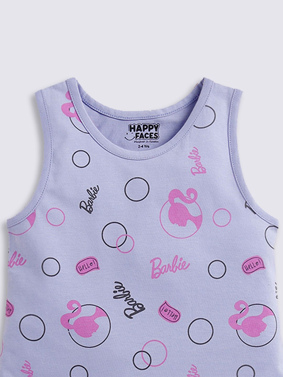 Happy Faces Pure Cotton Brabie Print A-Line Dress