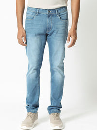RARE RABBIT Men Night Hawk Slim Fit Mid-Rise Stretchable Jeans