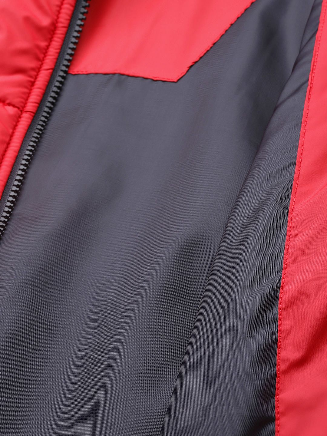 DressBerry Women Red Solid Padded Jacket