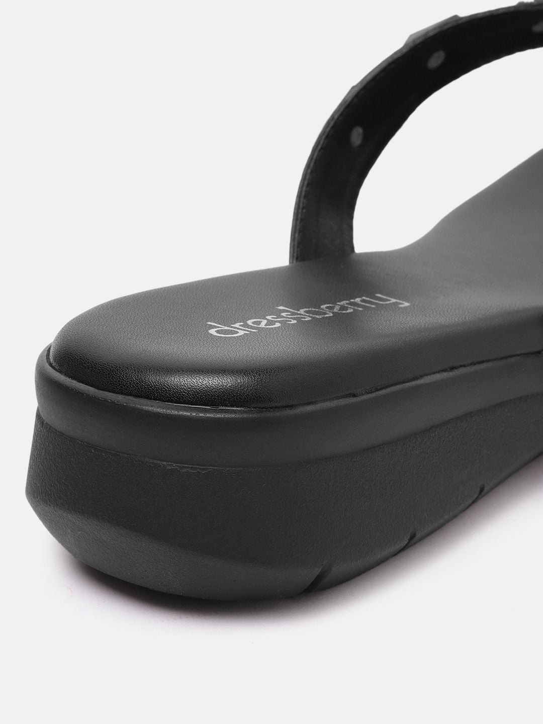 DressBerry Women Studded Open Toe Flats