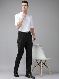 Park Avenue Men Black Trousers