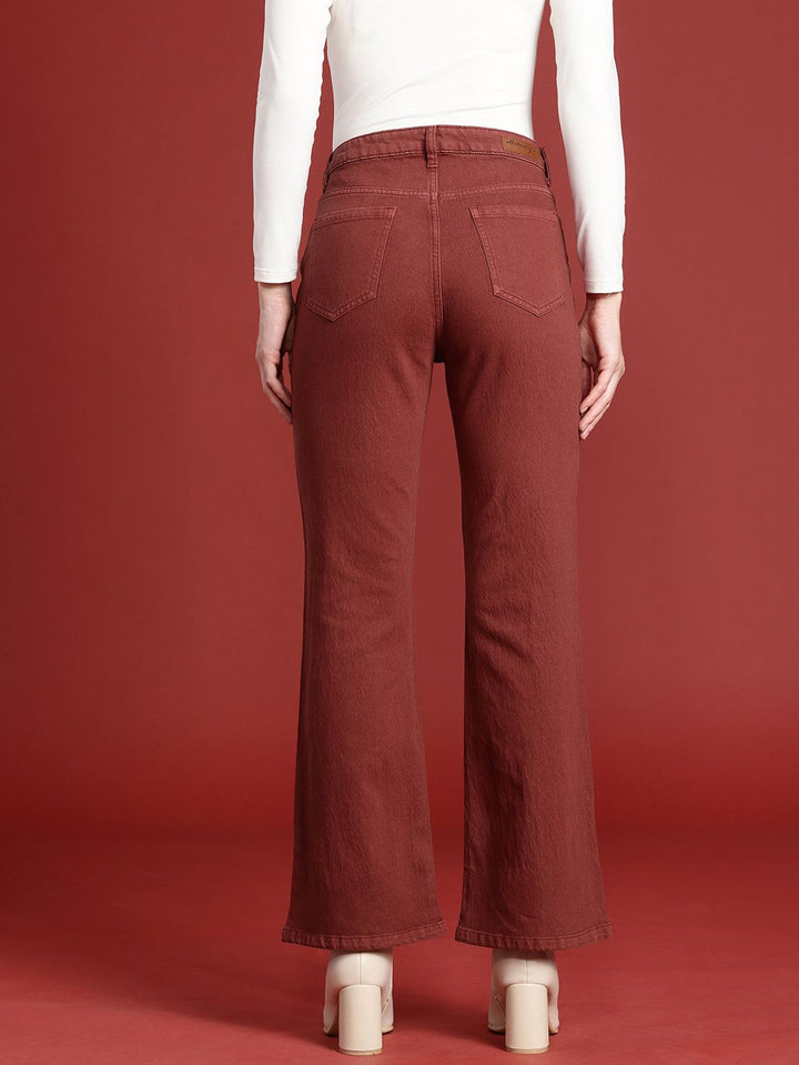 all about you Women Slim Bootcut High-Rise Stretchable Jeans