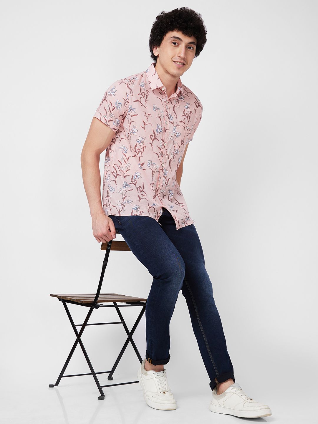 SPYKAR Floral Printed Cotton Shirt