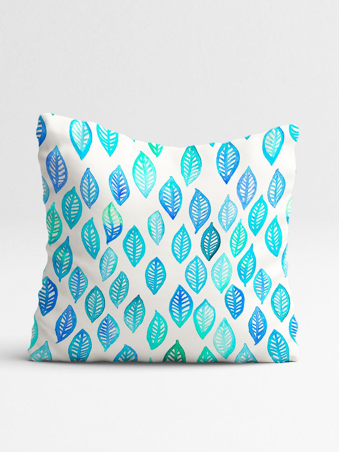 STITCHNEST Set Of 5 Red & Blue Floral Printed Square Cushion Covers