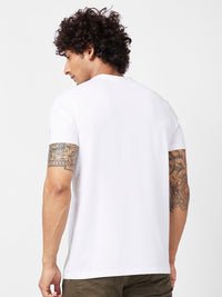 SPYKAR Typography Printed Slim Fit Cotton T-shirt