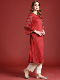 Anouk Tyohaar Collection Embellished Flared Sleeves Kurta