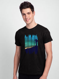 Bewakoof Men Black Printed T-shirt