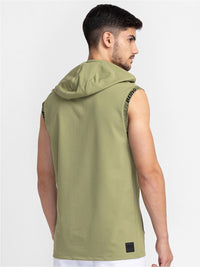 Being Human Sleeveless Hooded T-shirt