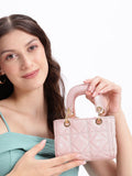 DressBerry Structured Quilted Handheld Bag