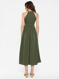 RAREISM Striped A-Line Midi Dress