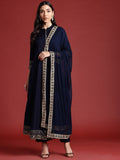 Anouk Women A-Line Kurta with Trousers & Dupatta