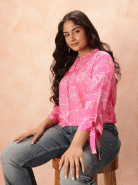 all about you Plus Size Floral Print Shirt