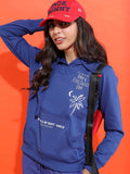 Tokyo Talkies Women Printed Hooded Sweatshirt