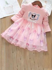 YK Girls Embellished Cotton Fit & Flare Dress