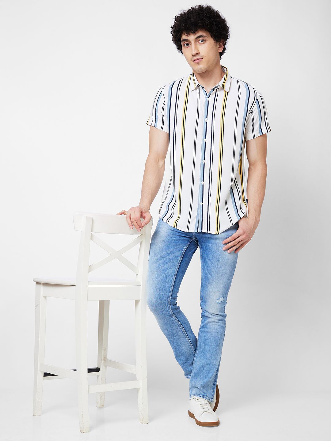 SPYKAR Striped Cotton Casual Shirt