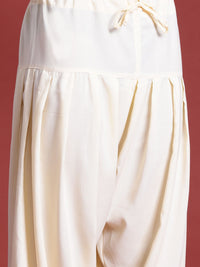 Anouk Men Mukaish Work Kurta with Dhoti Pants