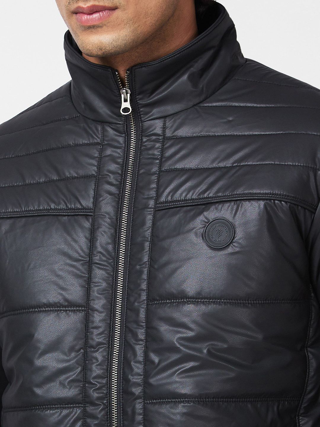 SPYKAR Stand Collar Puffer Jacket