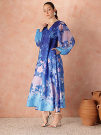 all about you Floral Printed Empire Dress