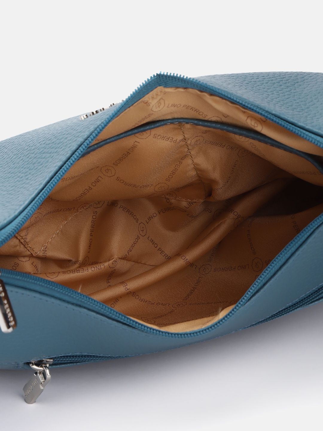 Lino Perros Textured Structured Baguette Bag