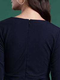 DressBerry Pleated Detail Wrap Dress