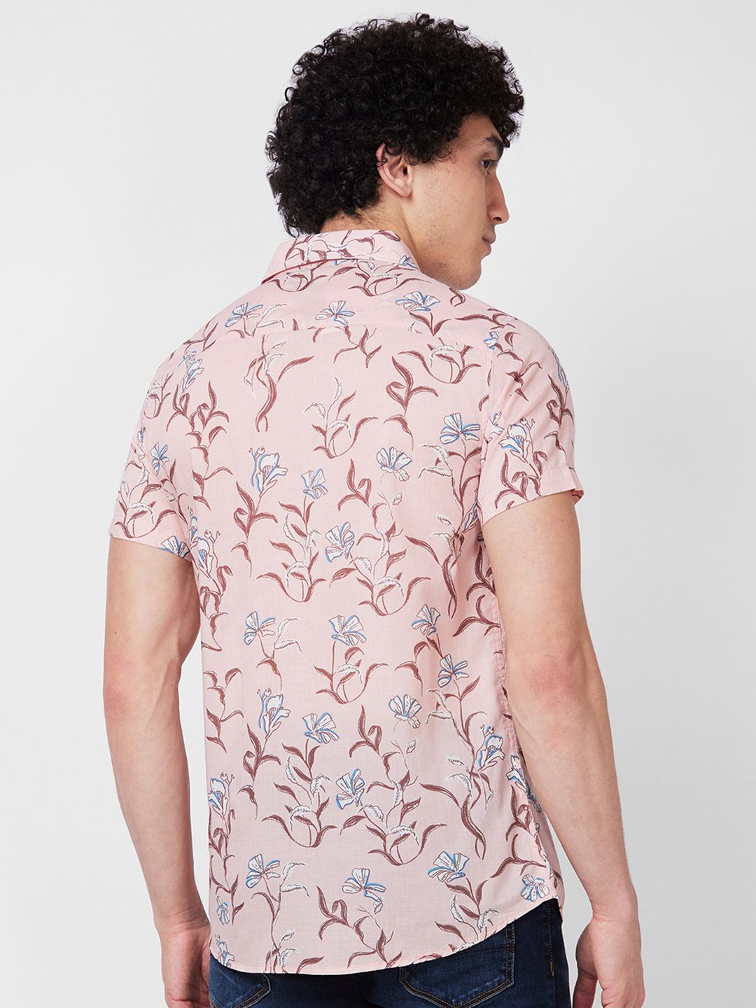 SPYKAR Floral Printed Cotton Shirt