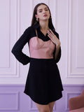 Athena Shirt Collar A-Line Party Mini Dress