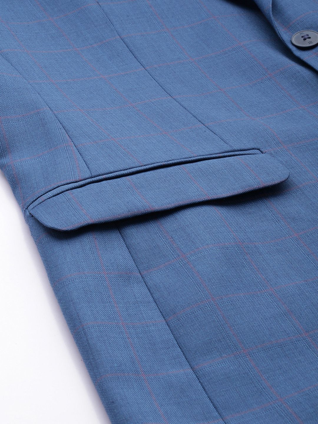 Raymond Slim Fit Checked Notched Lapel Single-Breasted Formal 2 Piece Suits