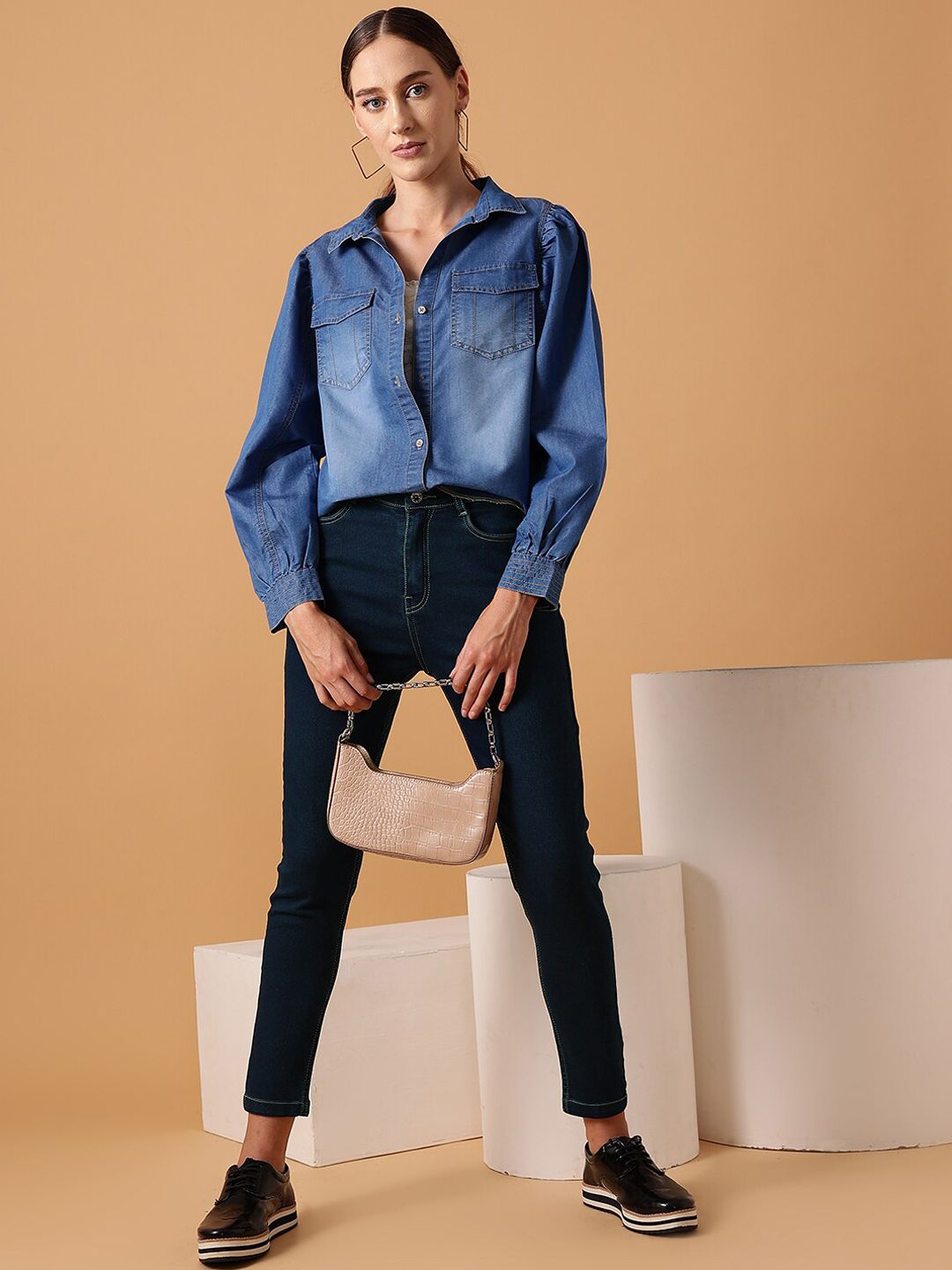 STREET 9 BASICS Women Narrow Slim Fit Clean Look Stretchable Jeans