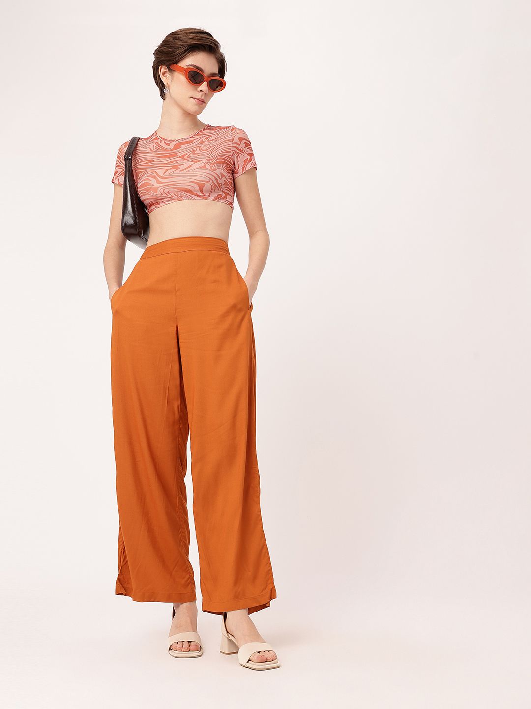 DressBerry Women Wide Leg 70s Revival Trousers