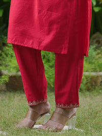 Indo Era Women Ethnic Motifs Embroidered Regular Sequinned Kurta with Trousers