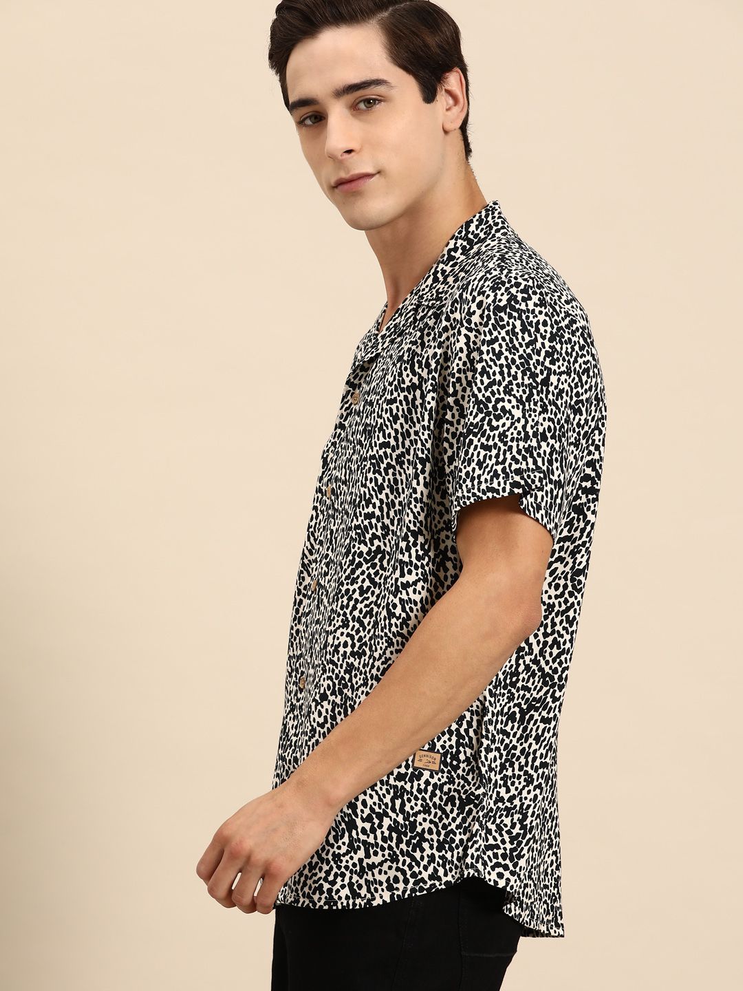 DENNISON Men Smart Block Printed Casual Shirt