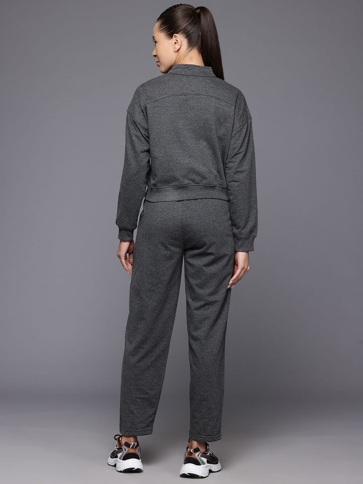 HRX by Hrithik Roshan Brand Logo Detail Lifestyle Zip-Up Tracksuit