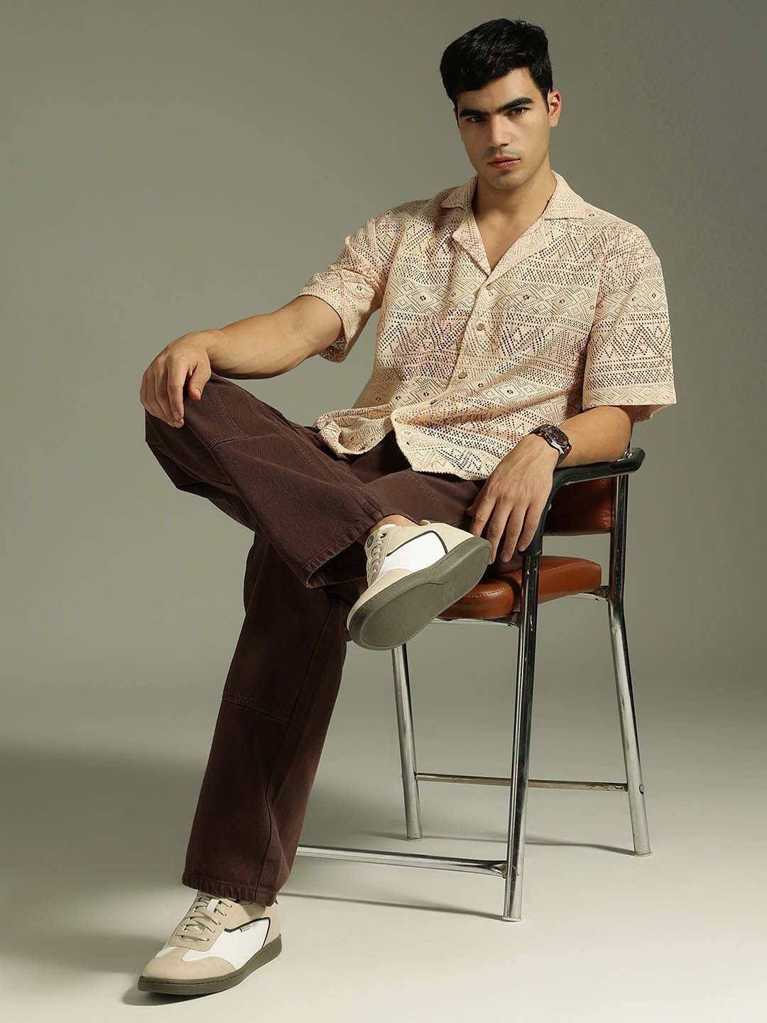 Oversized Schiffli Shirt