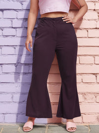 DressBerry Women Plus Size Flared Trousers