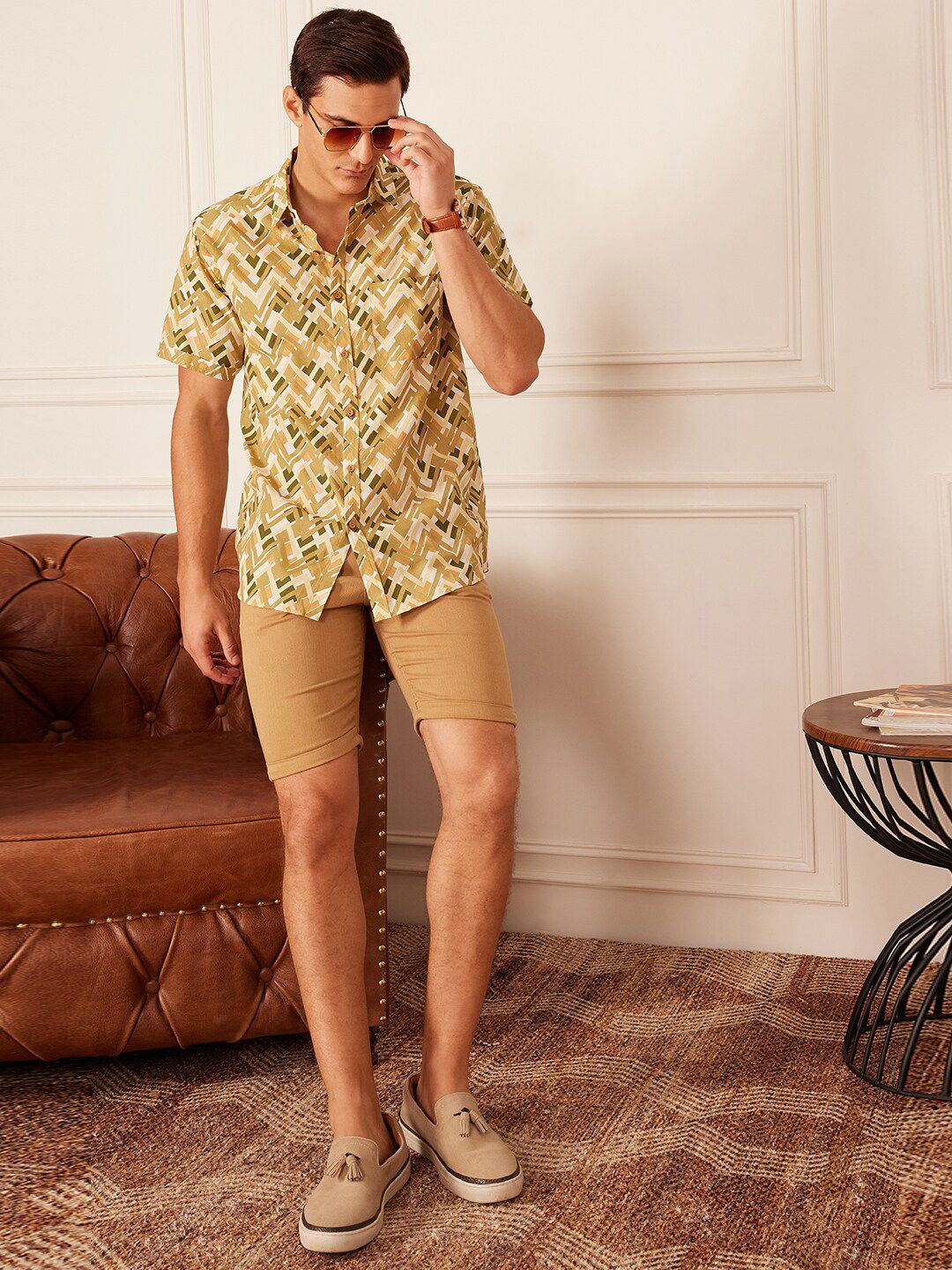 DENNISON Smart Block Printed Casual Shirt