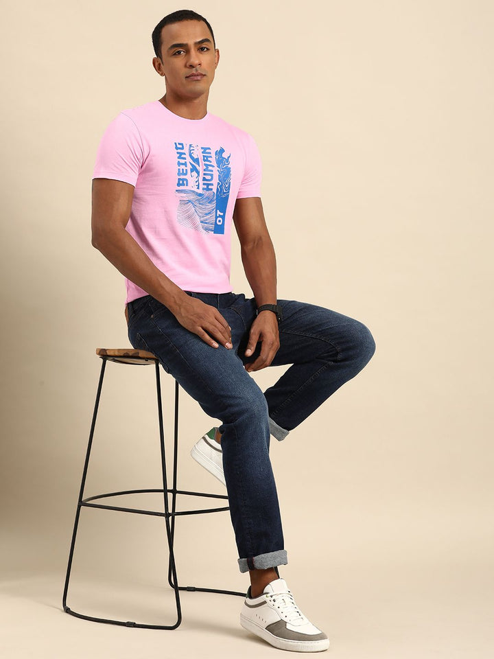 Being Human Graphic Printed Pure Cotton Casual T-shirt