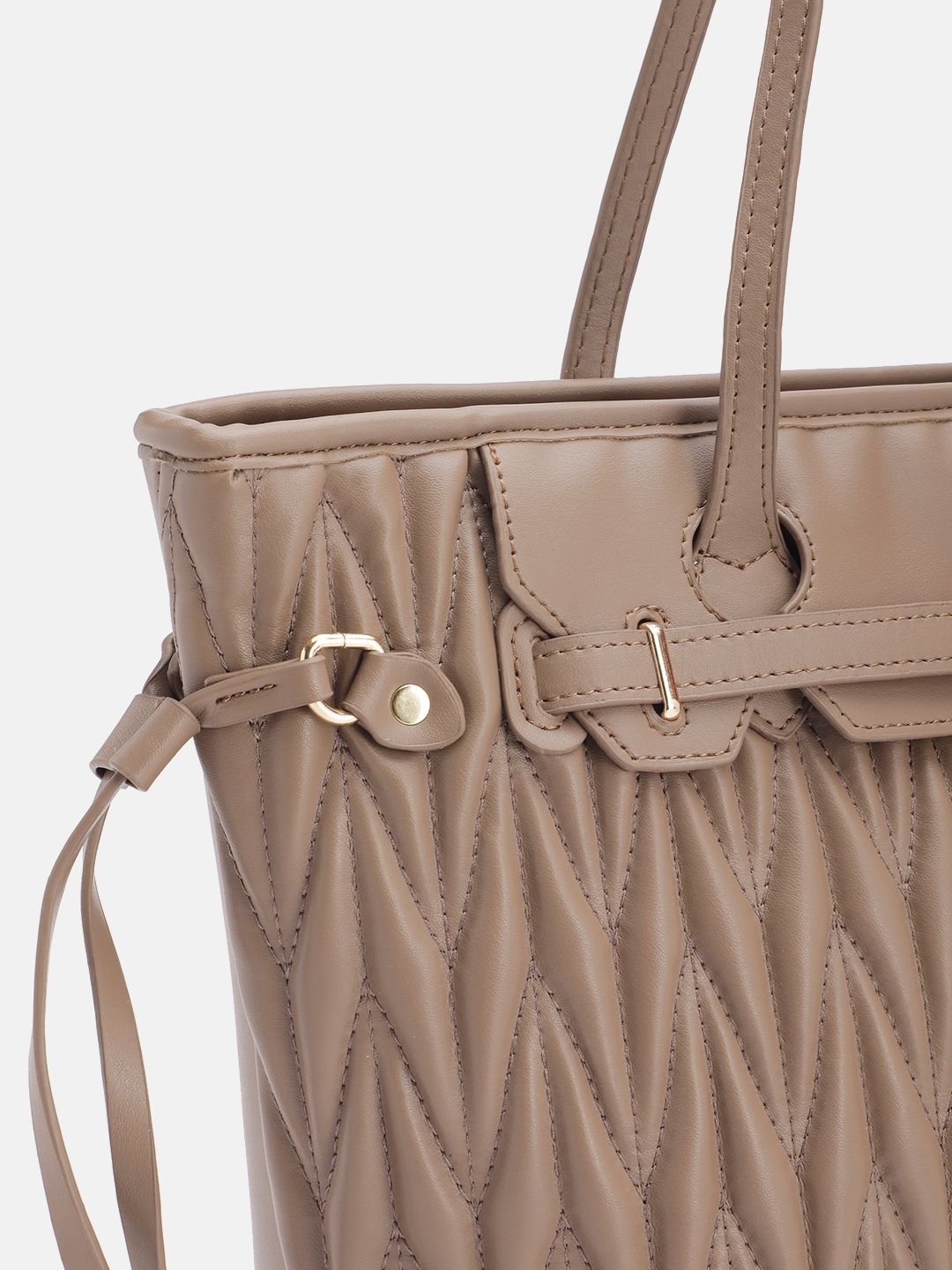 DressBerry Structured Quilted Shoulder Bag