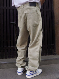 Powerlook Men Boyfriend Baggy Fit Clean Look Cotton Denim Cargo Jeans