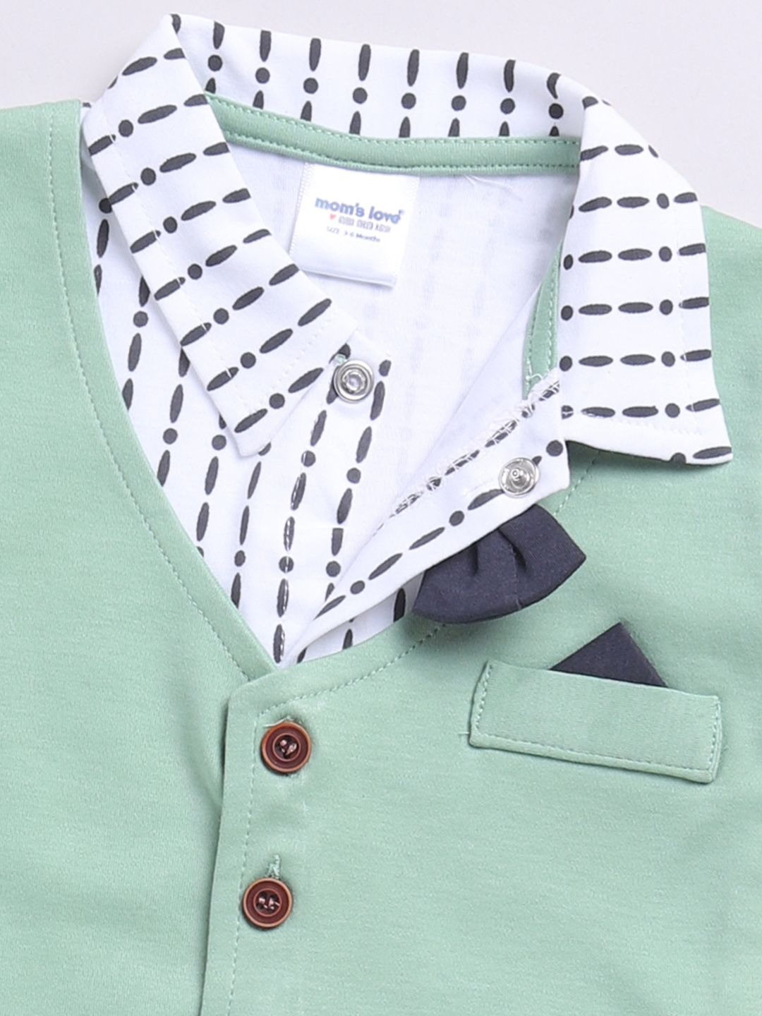 Moms Love Infant Boys Printed Pure Cotton Shirt with Joggers