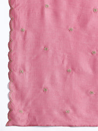 Indo Era Floral Embroidered Sequinned Kurta with Trousers & With Dupatta