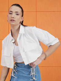 STREET 9 Comfort Boxy Pure Cotton Opaque Casual Shirt